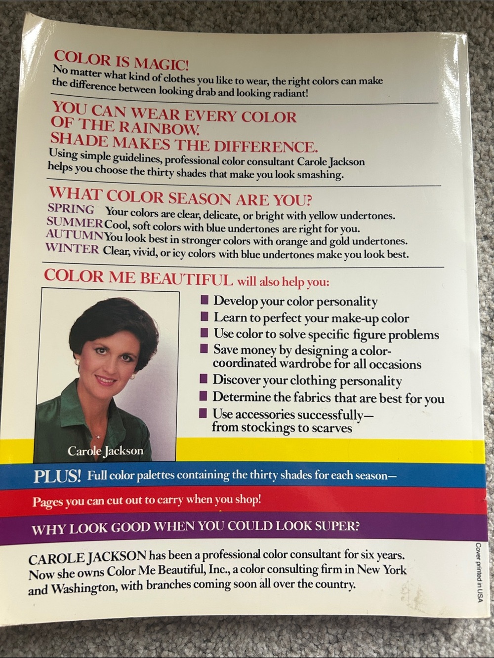 Color Me Beautiful Fashion Style Guide Workbook - Picture 2 of 4